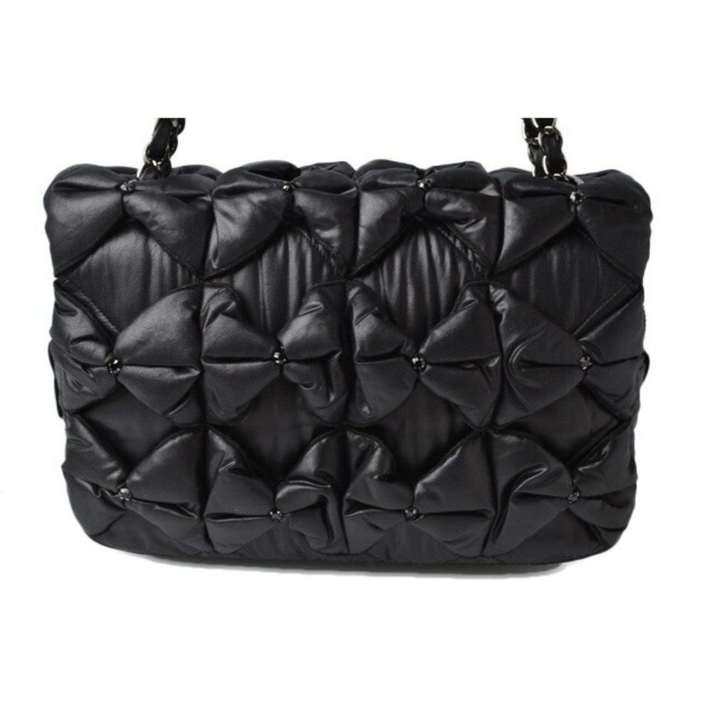 CHANEL Shoulder Bag Nylon Ribbon Black - Picture 3 of 14